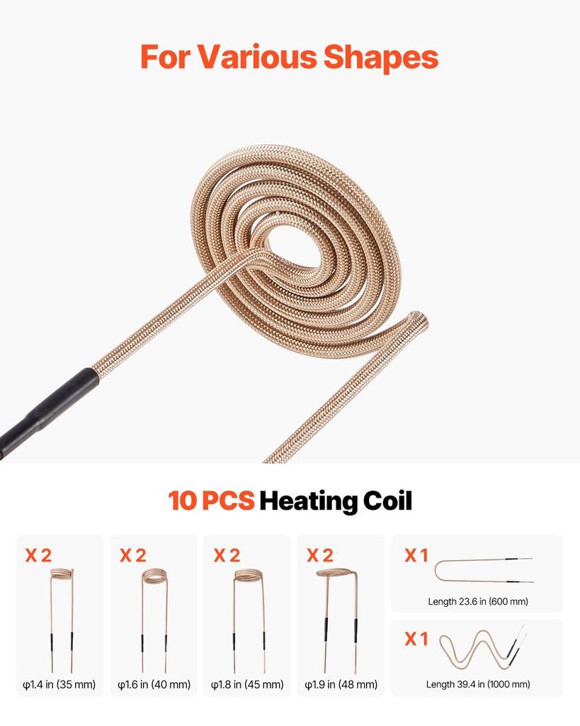 Induction Heater Bolt Removal, 1100W 230V Magnetic Induction Heater Kit, Handheld Nut Buster Tool, Mini Heating Machine for Rusty Screw Removing, Car