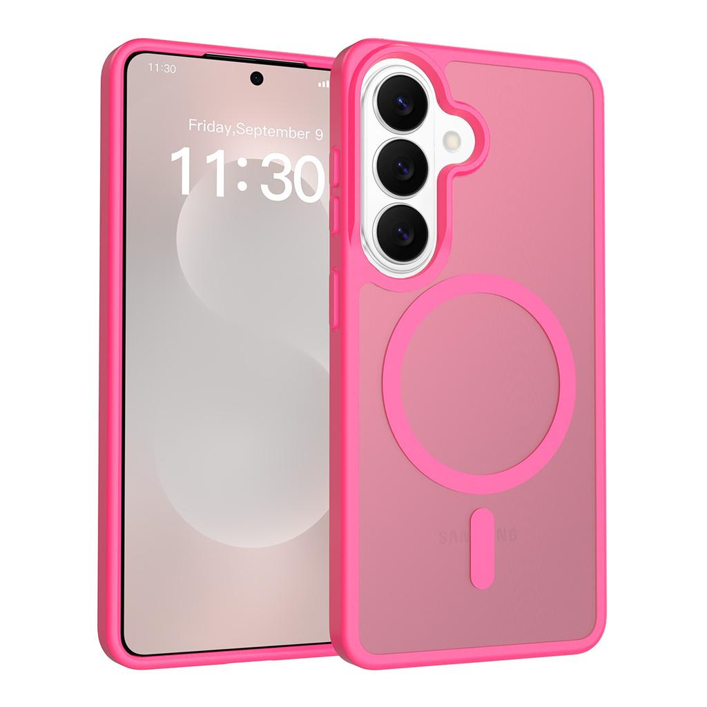 S26ultra matte magnetic mobile phone case s25edge skin feeling S24plus anti-drop 23 protective case wholesale