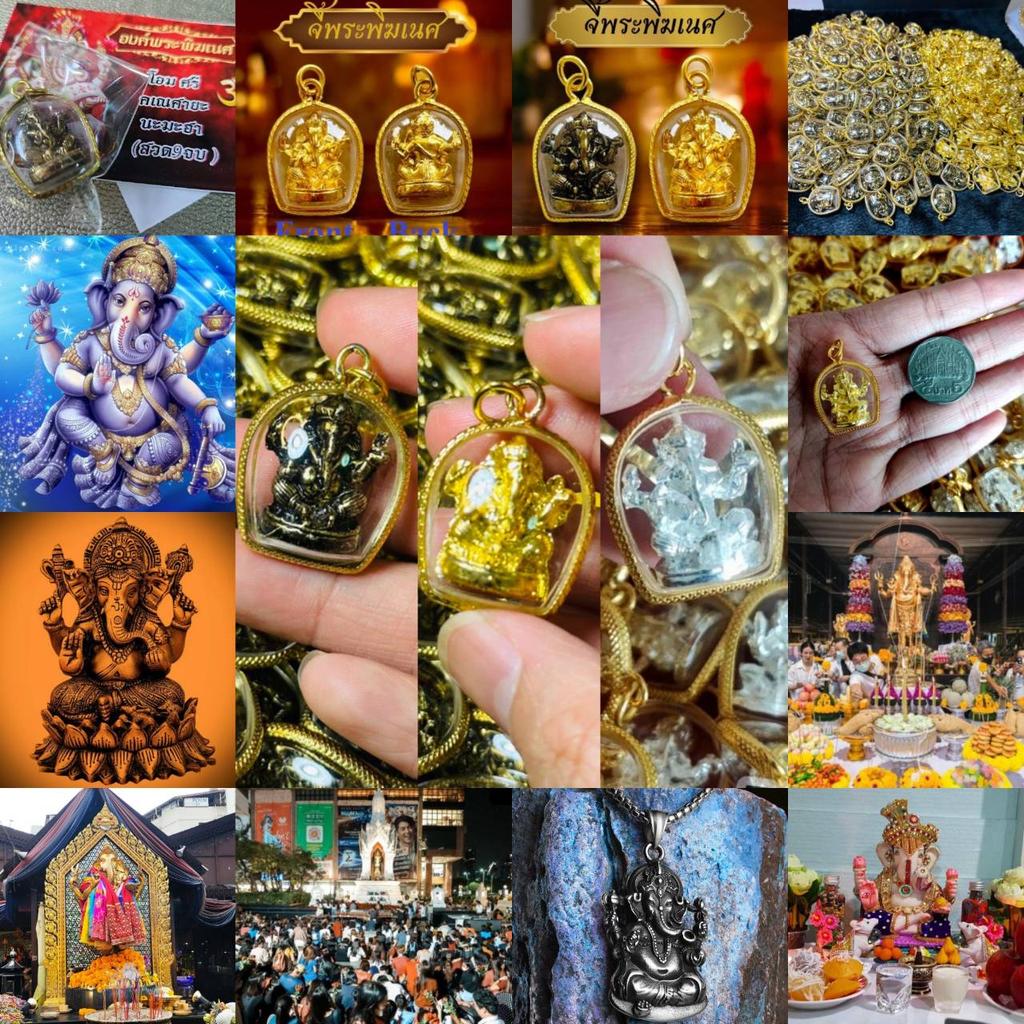 Hinduism Buddha Ganesha Elephant Head God Pendant Locket Powerful Success Amulet Talismans Jewelry Vintage Gifts Protect Travel Health Lucky Rich