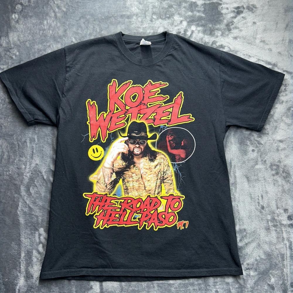 

Rare Koe Wetzel The Road To El Paso Cotton Black Shirt S to 5XL ZL610 Unisex T-Shirt S