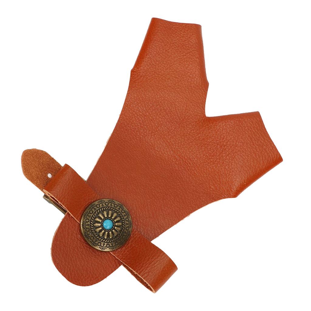 Archery Hand Guard PU Leather   Strap Vintage Rivet Decoration Hand Protector Glove