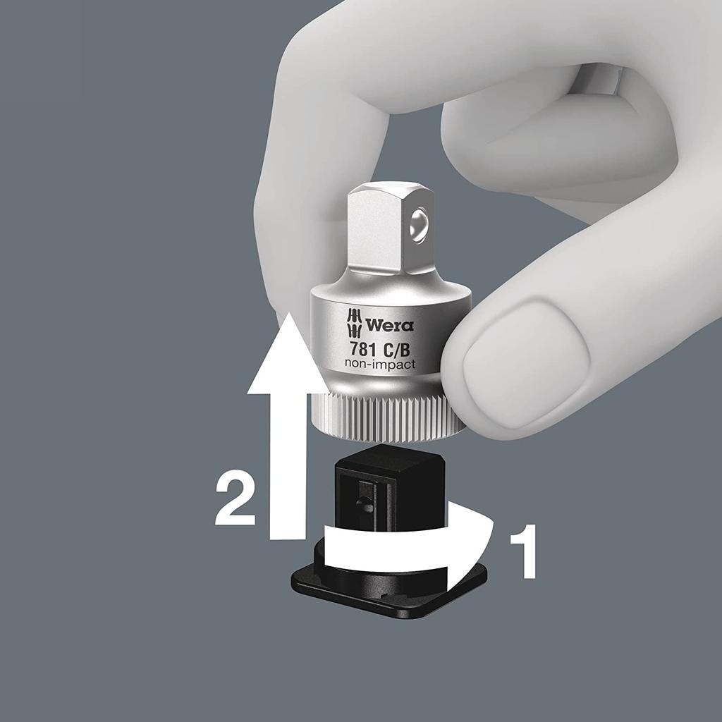 WERA 05042680001 Socket Wrench Connecting Parts Set 6 Pieces Imported from 781/5, [Officially Japan]