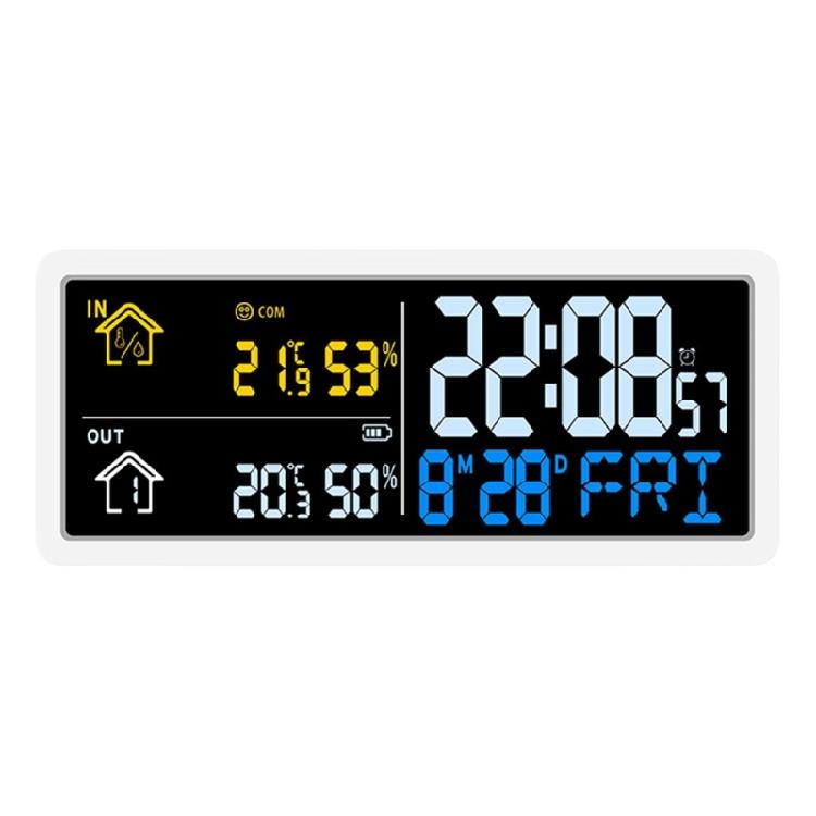 

Contemporary LCD Wall Clock Temperature Humidities Monitor Indoor and Outdoor Environment Monitoring Function 1