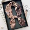 2026 Neues Florales Muster Satin Seiden Schal 70cm Kleines Quadratisches Halstuch Damen Vielseitiges Dekoratives Bandana