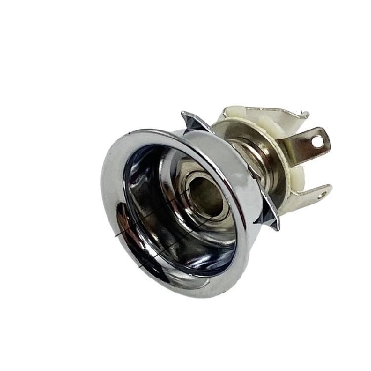 Mono Output Jacks Socket Guitar Connector Guitar Accessories Metal Texture Present for Electric Guitar/Bass Enthusiasts