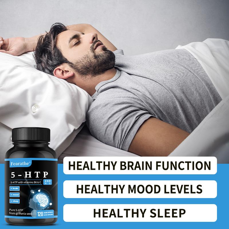 5-Hydroxytryptophan 200 Mg - Supports Neurotransmitters, 120 Capsules