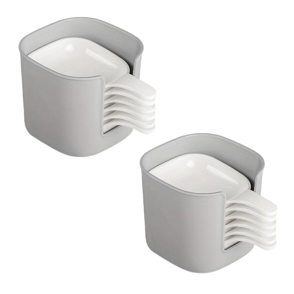 7pcs/set Sauce Plate Versatile Dipping Plates Set Condiments Food Preset Container Fruit Snack Plate Kitchen Restaurant Accessor