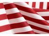 European-American Striped Patchwork Bow Party Swing Dress for Women
