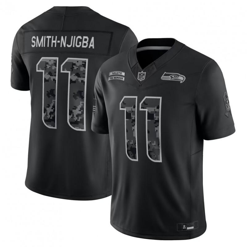 2026 NFL Tribute Black Full Embroidered T-Shirt Casual Sports Top