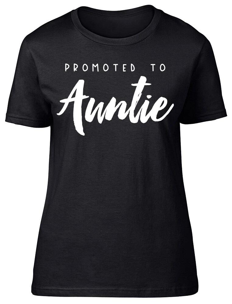 Promoted to Auntie Fitted Womens Ladies T Shirt M