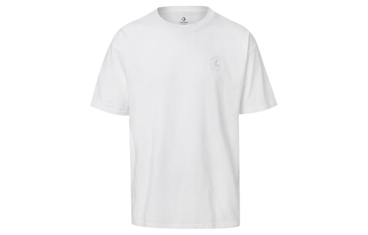 Men's Converse T-Shirts Men's White Crew Neck Moderate Straight Fit