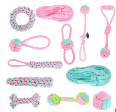 Manufacturer Chew pink Dog Rope Toys Set