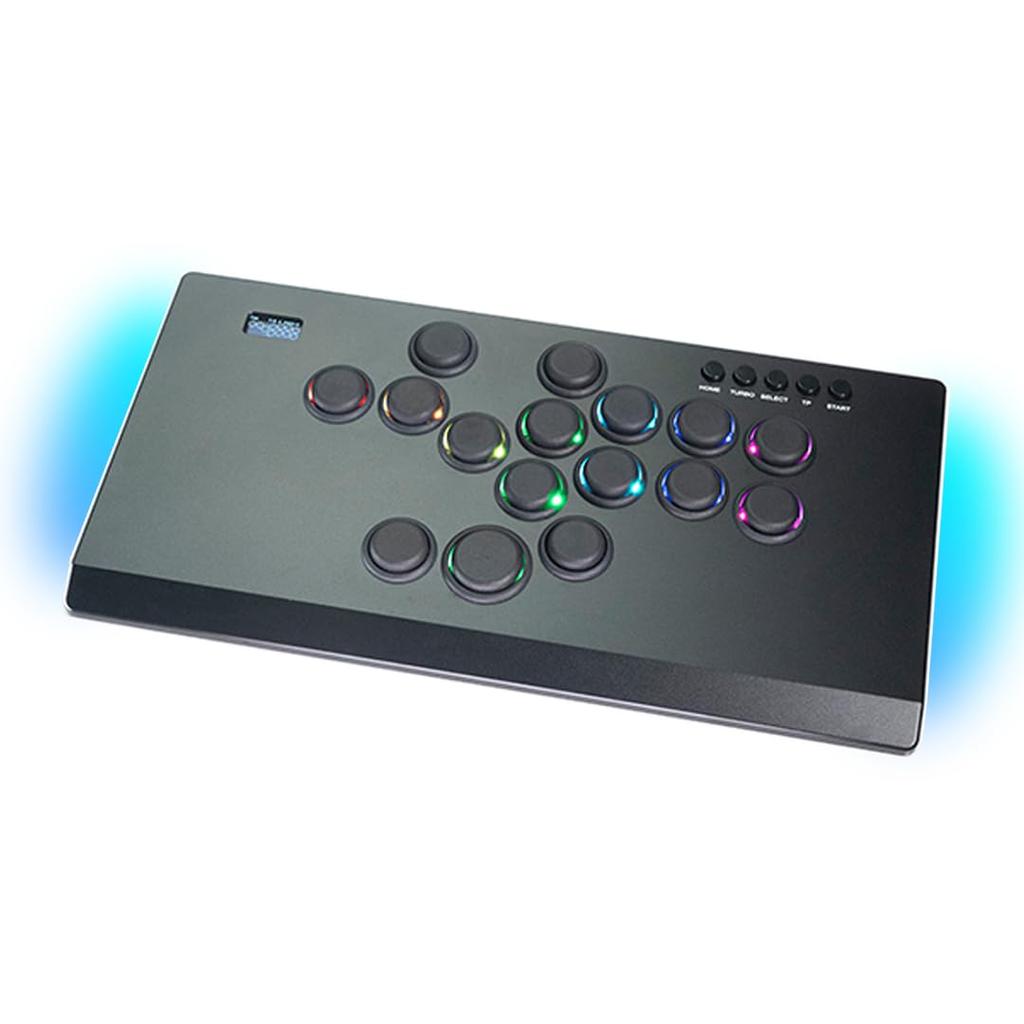 TIKITAKA FTG M Series Aluminum Body CNC High Precision Machining High Quality Nylon Buttons Custom RGB Leverless Controller 12mm Ultra Thin SF6 Game