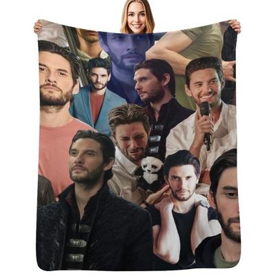 Ben Barnes Collage Kuscheldecke Weiche Heimdeko Decke für Sofa Schlafzimmer