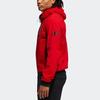adidas Men's Red Hooded Sports Jacket