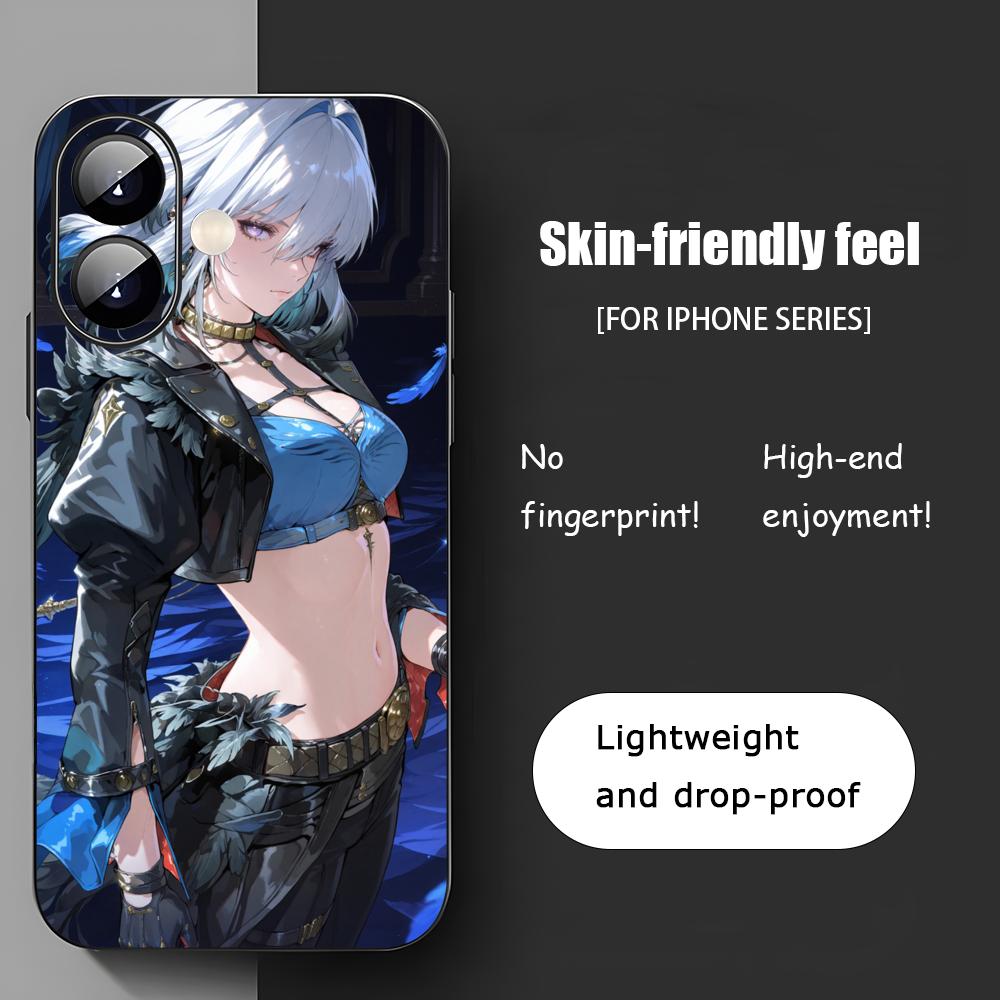 

Galbrena Wuthering Waves Hot Phone Case For iPhone 17 16 15 14 13 12 11 X XR XS 8 Plus Mini Pro Max Soft black Shockproof Cover iPhone 13