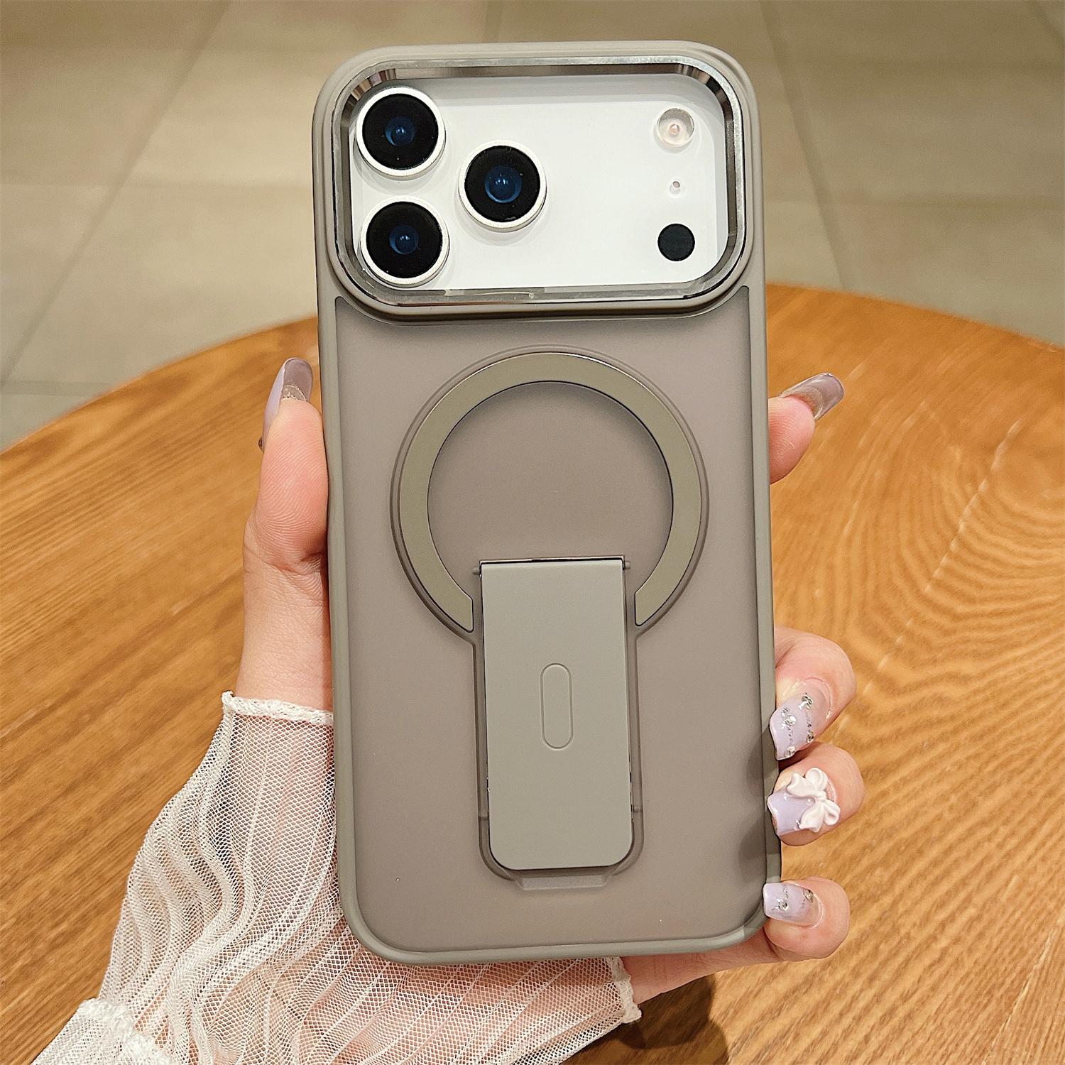 

Shockproof Case For For Iphone 17 Pro Max AIR 16 15 14 13 11 Luxury Magsafe Kickstand Stand Bumper Cover Magnetic Matte Translucent For iphone 17 Pro