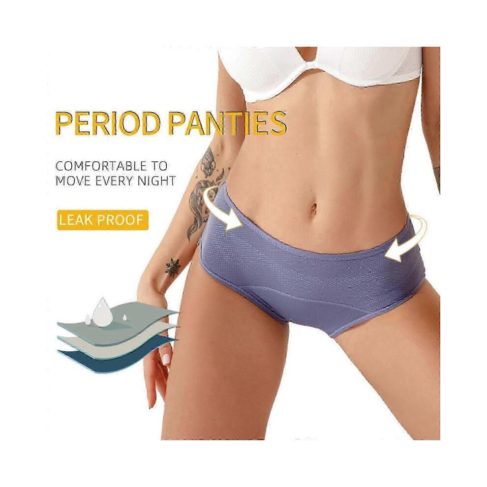 (4XL) 8 Pack Women Everdries Leakproof Underwear Incontinence Leak Proof Protective Panties