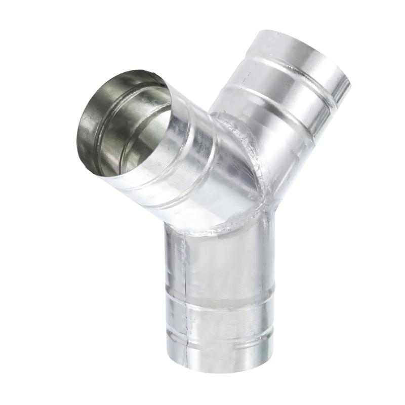 

Y Shaped 4 Unit Metal Air Passage Duct Coupler For Dryer Outlet Tube With Smooth Inner Area And Secure Structure M