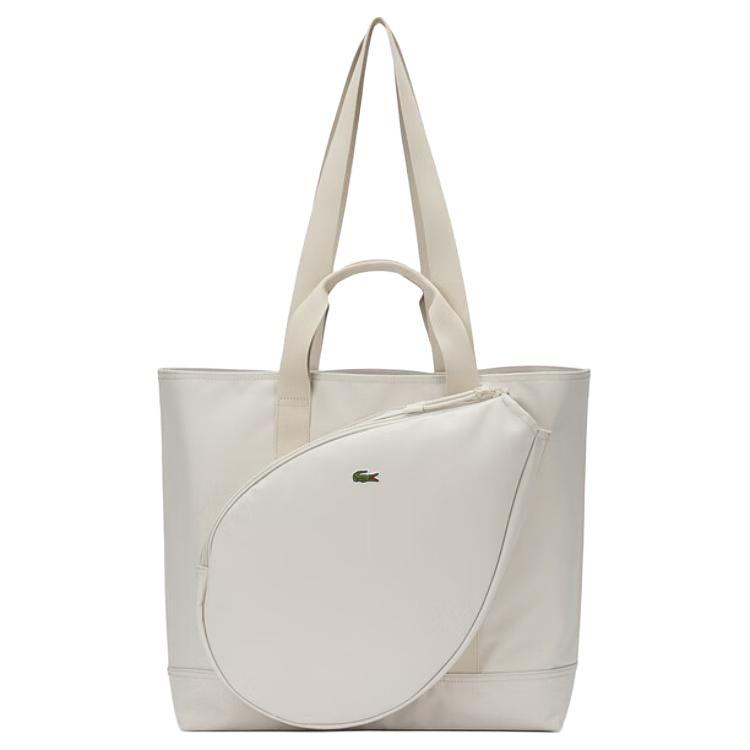 Lacoste Everyday Versatile Tote Bag Unisex Tote Bags Light-Gray NU4816NE-Q13 Beige Gray