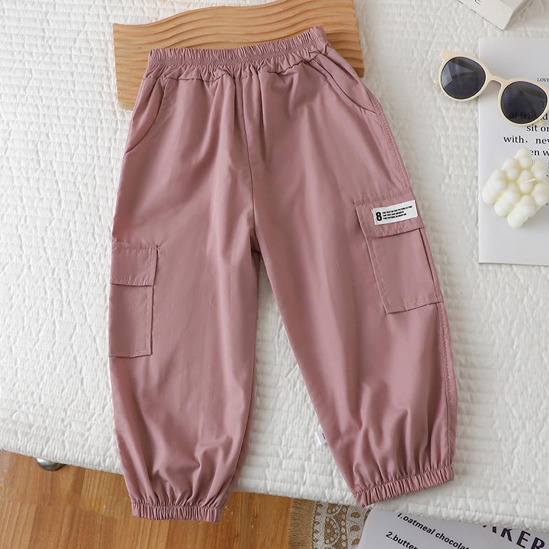 Spring Boys Cargo Jogger Pants Casual Trousers Kids Toddler Comfortable School