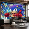 Sonic Hedgehog Wall Tapestry Aesthetic Wall Hanging Printed Fabric Blanket Decorative Tapestries For Bedroom Living Room Home Decor