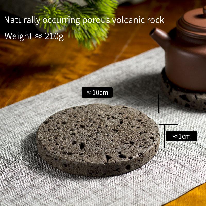 

Подставка под чайную чашку из натурального камня, круглая подставка под чайную чашку, декоративная витрина, экологически чистая кухонная утварь, подарок, чайный сервиз в стиле кунг-фу, домашний декор 10x10x1 cm&Round