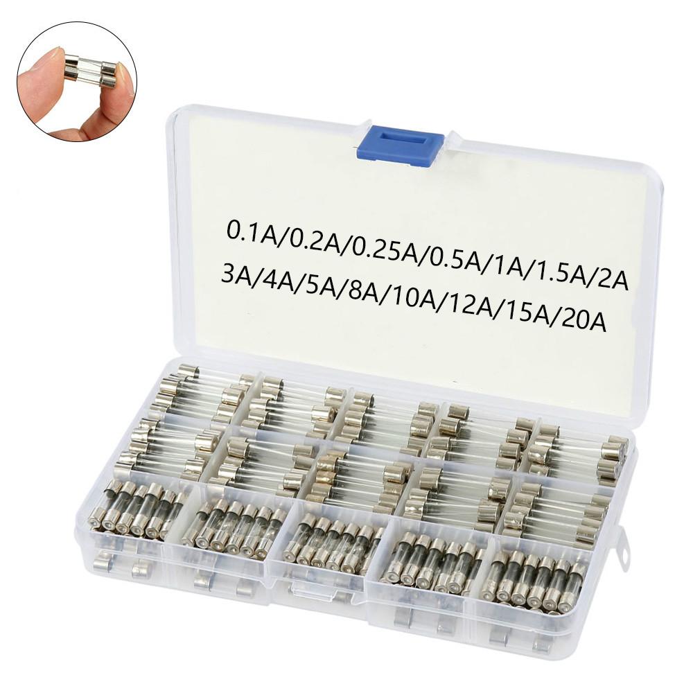 100Pcs 5x20mm Fusible à Tube De Verre à Action Rapide 0.2A 20A - Foto 11