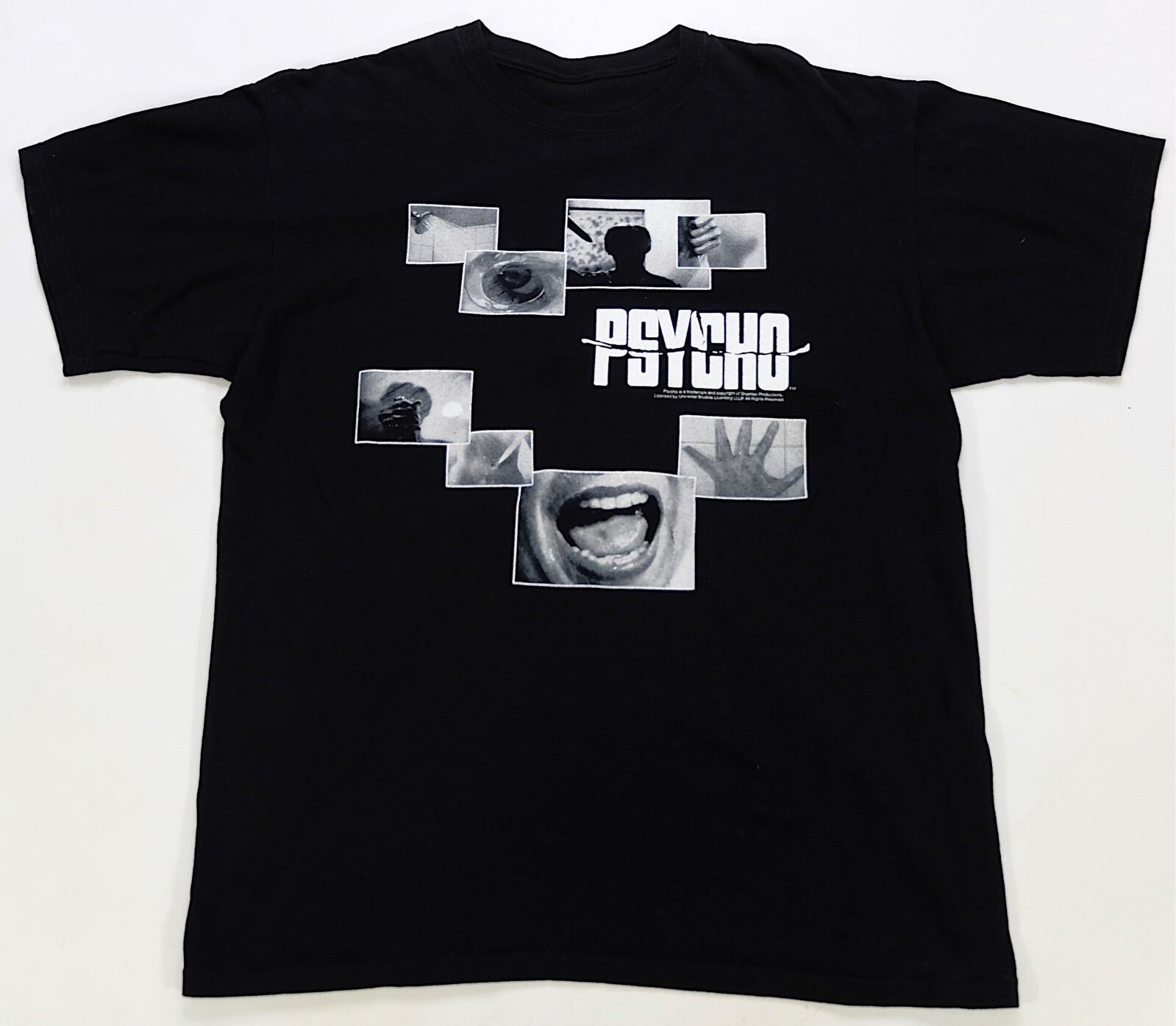 VTG Psycho Thriller Film Movie Photographs Graphic T Shirt 90s Hitchcock M