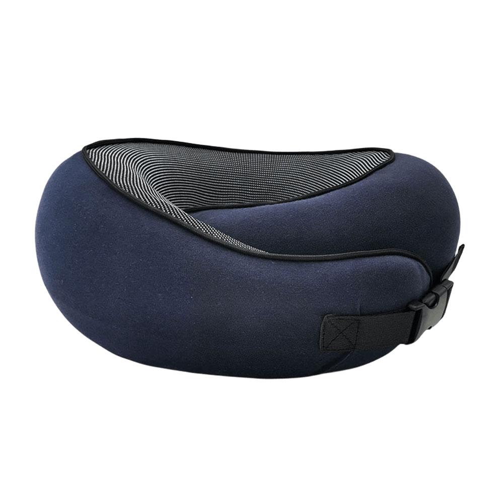 U-shaped Travel Pillow Soft Neck Support Cushion Rebound Flight Sleeping Pillow Comfy for Airplane Office