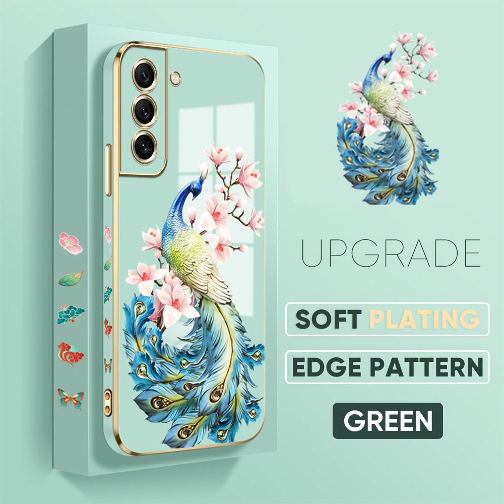 Modele de imprimare colorate Model cu margine pătrată Carcasă placată Carcasă telefon placată de lux Husă moale pentru iPhone Motorola Moto OnePlus Samsung