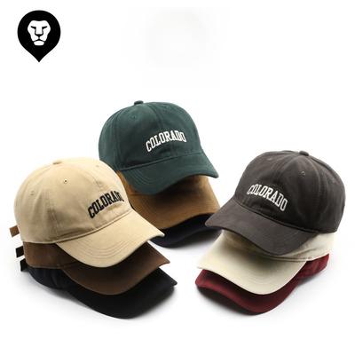 Hat Japanese Fashion Popular Retro Female Alphabet Embroidered Cap Outdoor Men's Sports and Leisure Sunshade Baseball Cap