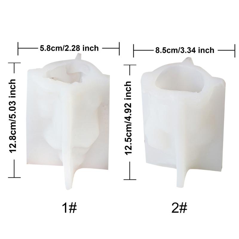Delicate Candle Mould Silicone Mould Candle Making Reusable Candle Cute Epoxy Mould Castings Molds Silicone Mould