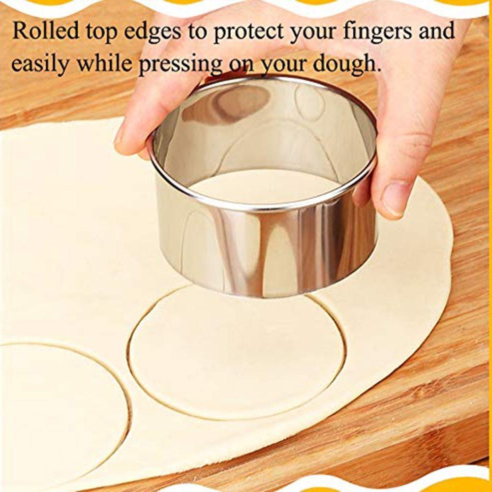 5 Stück abgestufte Größen Keksform Set Rundes Gebäck Backen Kreis Ring Backform Kochen