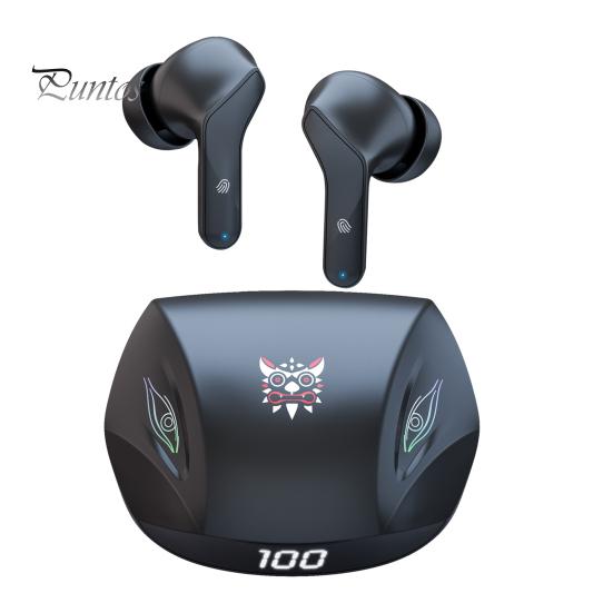 

Беспроводные наушники T33 с высококачественным интеллектуальным шумоподавлением, светодиодным цифровым дисплеем, совместимым с Bluetooth, 5.2-дюймовыми стереонаушниками-вкладышами для занятий спортом чёрный