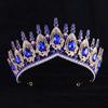 DIEZI 17 Colors Luxury Princess Opal Crystal Crown For Women Girls Wedding Elegant Luxury Baroque Tiara Party Hair Dress Jewelry