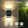Solar Wall Lamp Outdoor Waterproof Solar Powered Light UP and Down Illuminate Home Garden Yard Decoration Outside Sunlights