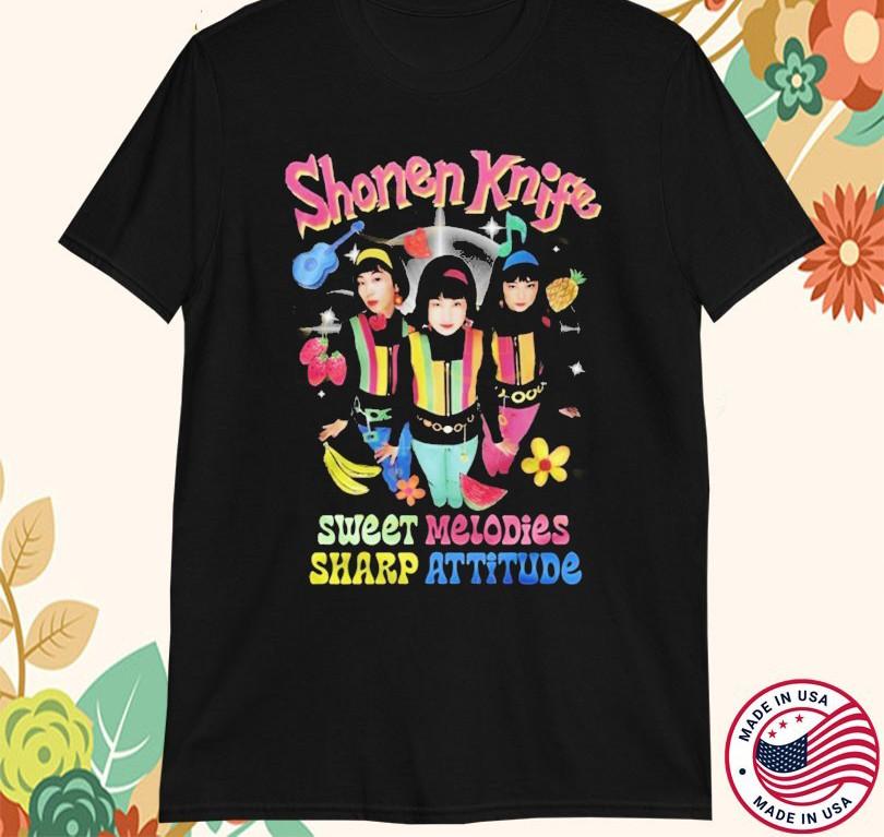 Collection Shonen Knife Sweet Melodies Sharp Attitude T-shirt S to 5XL PA358 XXL