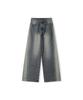 Ledeoli Washed Wide Denim Pants [Blue]