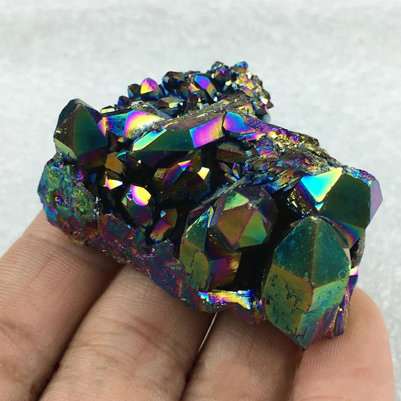 Exquisite Rainbow Titanium Crystal Mineral Specimen For Unique Gift Collections
