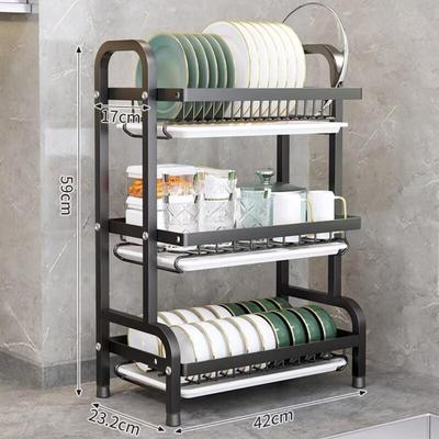 Brangdy 3-Tier Carbon Steel Dish Drying Rack