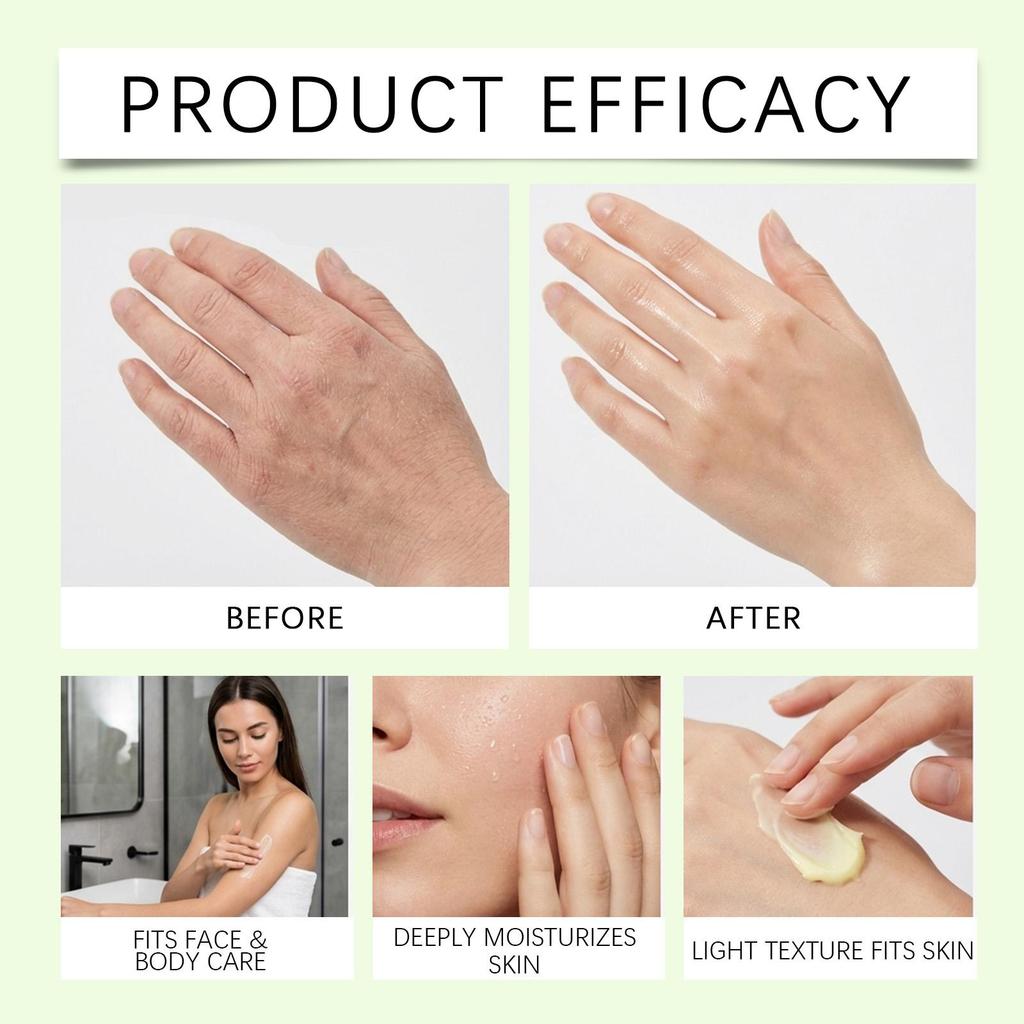 Aufgeschlagene Talgcreme für empfindliche Haut – Barriere-Reparatur, leichte, unparfümierte Feuchtigkeitscreme für Gesicht und Körper, 60 g