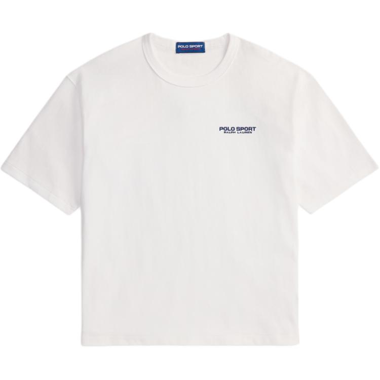 

Polo Ralph Lauren Футболка Polo Sport Хлопковая с круглым вырезом Деталь с вышивкой букв Короткий рукав Свободный крой Унисекс Топы MNPOTSH1N823152-100 M