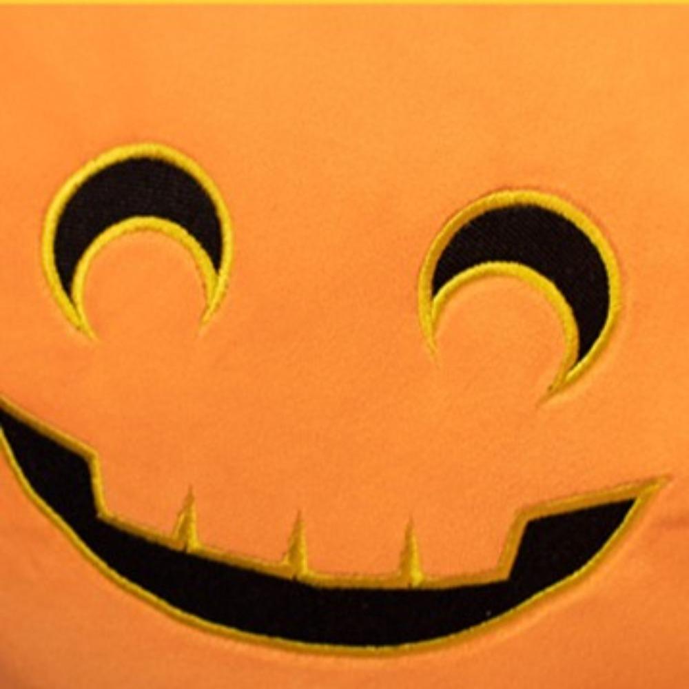 PP Cotton Halloween Plush Toy Wearing Hat Halloween Pumpkin Throw Pillow  Home Decoration