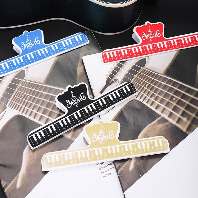 Music Note Clip Music Clip Book Page Clip Plastic Big Music Stationery Book Clip Music Book Page Holder Practice Parts