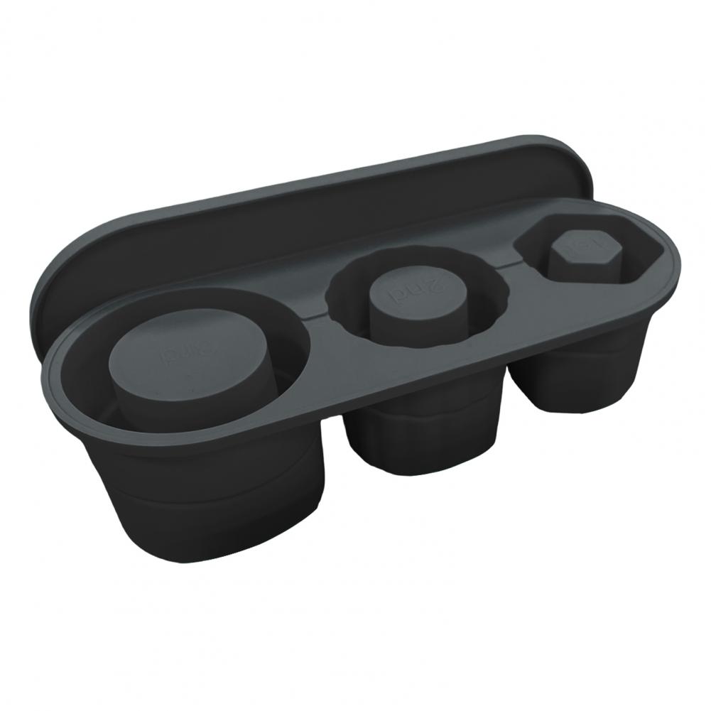 Silicone Hollow Cylinder Ice Cube Tray With Lid Mold For Cola Coffee Stackable Ice Cubes Maker For 30 40oz Cup Tumblers