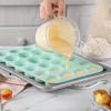 1pc-Cookie mold, cake mold, ice cream candy silicone mold, cake tray 24 cups - non stick cake for baking, kitchen baking mold