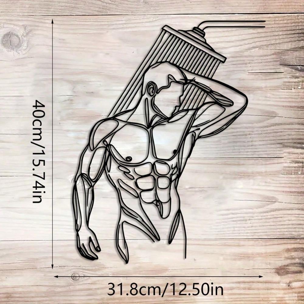 Decorazione Murale in Metallo Arte Murale Minimalista Arredo Ingresso Soggiorno Regalo di Compleanno Lavorazione del Ferro Moderna