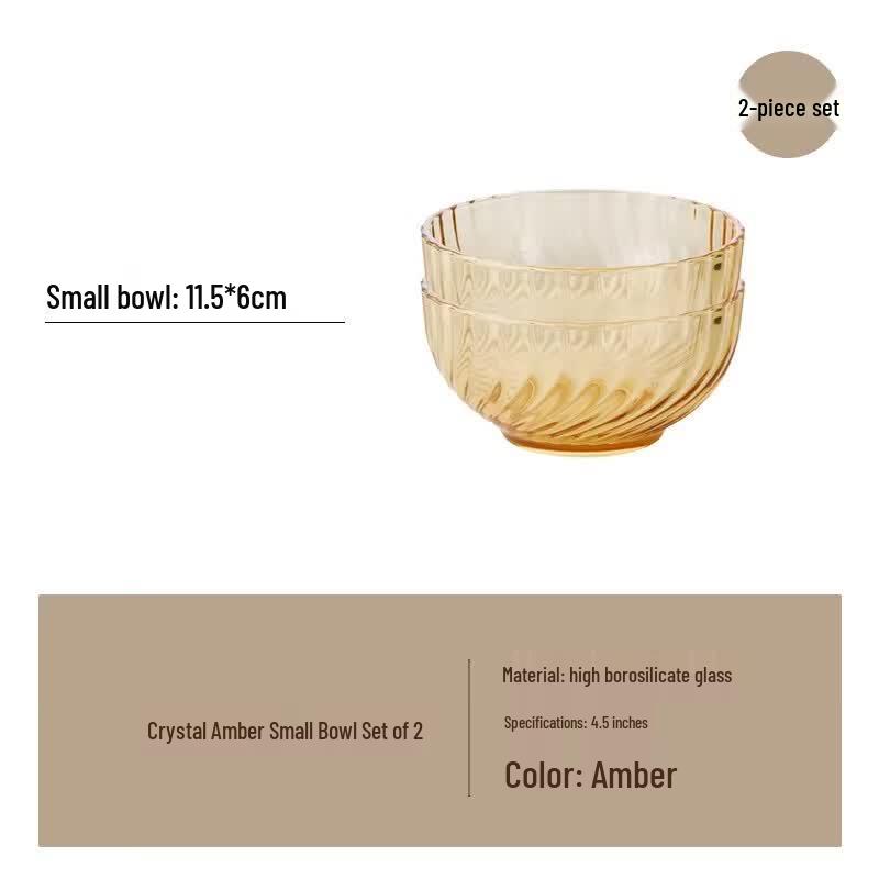 

Corning Visions Amber 4.5-inch Small Bowl Set