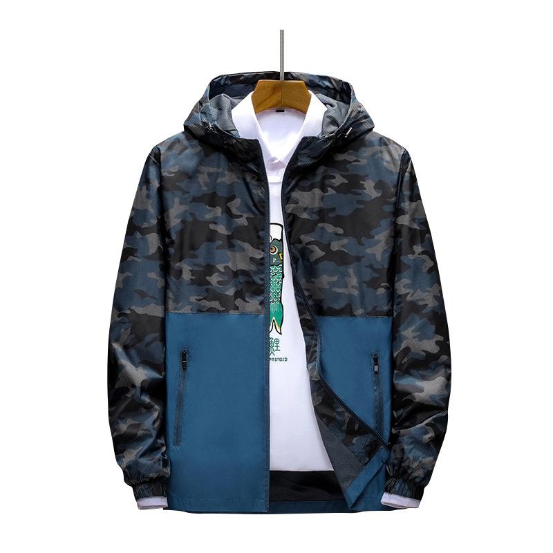 Pánská jarní a podzimní bunda Tenká ležérní hardshellová bunda Větrovka Outdoorová sportovní bunda